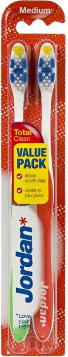 Actual product image Jordan TOTAL CLEAN cepillo dental #medio 2 uds (2 x)
