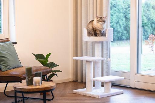 Actual product image Beeztees Serpa Figo scratching furniture (92 cm, White)