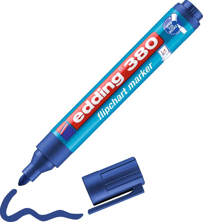 Actual product image Edding Flipchart Marker 380 (Blue, 3 mm, 1 x)