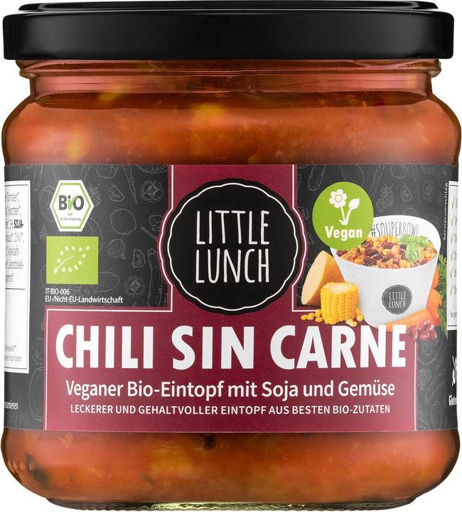 Littlelunch Plat cuisiné Chili sin Carne 350 ml (600 g)