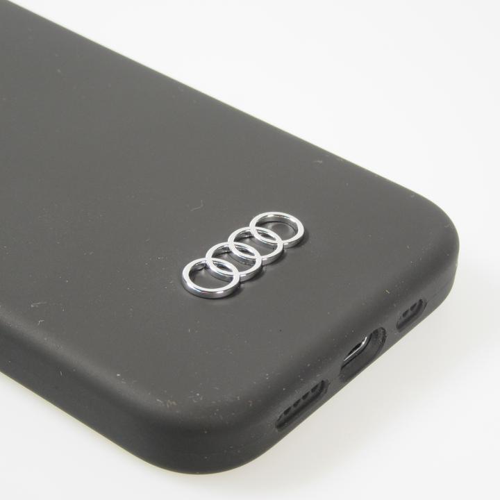 Produktbild Audi Silicone Case iPhone 15 Pro 6.1" czarny/black hardcase AU-LSRIP15P-Q3/D1-BK (Apple iPhone 15 Pro)
