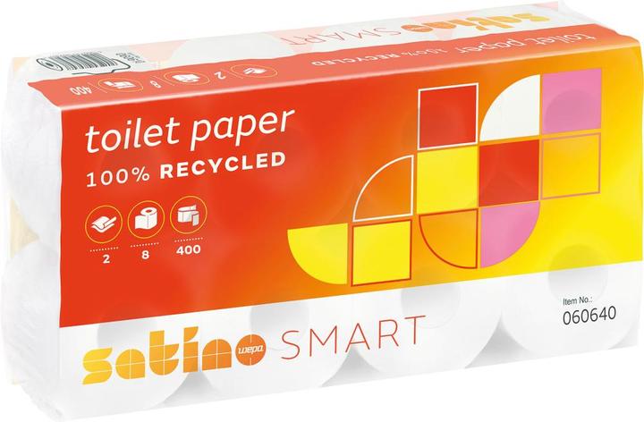 Actual product image Wepa Toilet paper Satino Smart 060610, 2-ply, pack of 8 x 8 rolls (64 x)