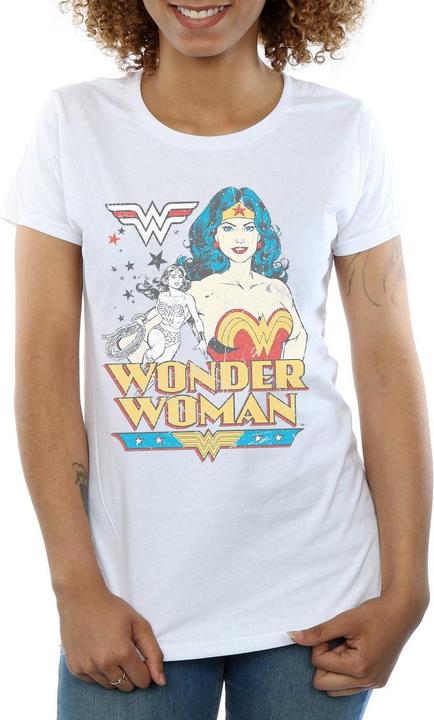 Actual product image Womens/Ladies Wonder Woman Posing Cotton T-Shirt (M)