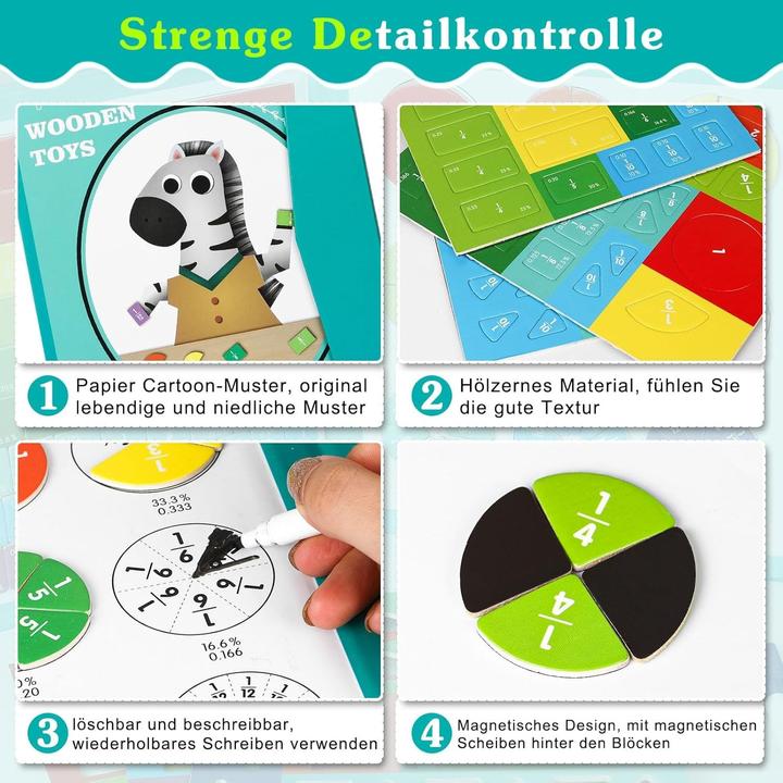 Actual product image The Toy Company Fractions, Maths toys