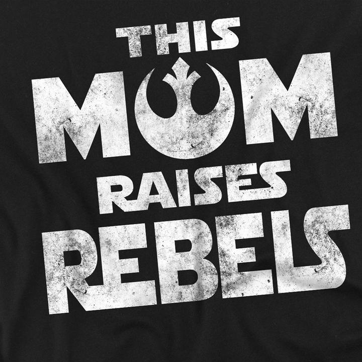 Actual product image Star Wars Unisex Adult Mom Raises Rebels Mothers Day T-Shirt (XXL)