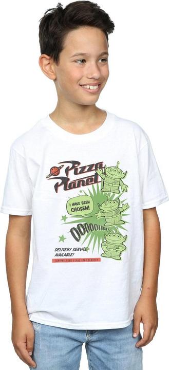 Actual product image Disney Boys Toy Story 4 Pizza Planet Little Green Men T-Shirt (140, 146)