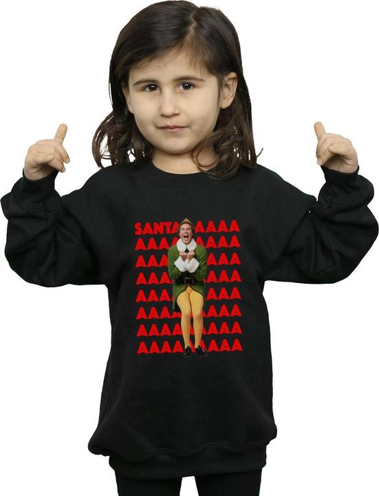 Immagine prodotto Elf Buddy Santa Scream Felpa Ragazze (140, 146)
