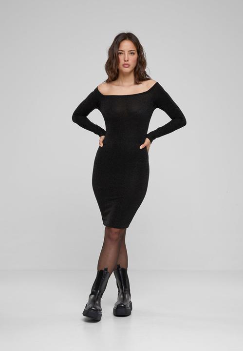 Immagine prodotto Urban Classics Vestito donna off shoulder a maniche lunghe con glitter - 126795 (XL)
