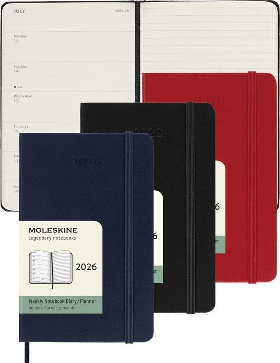 Produktbild Moleskine Notizkalender (A6, Pocket, Englisch)