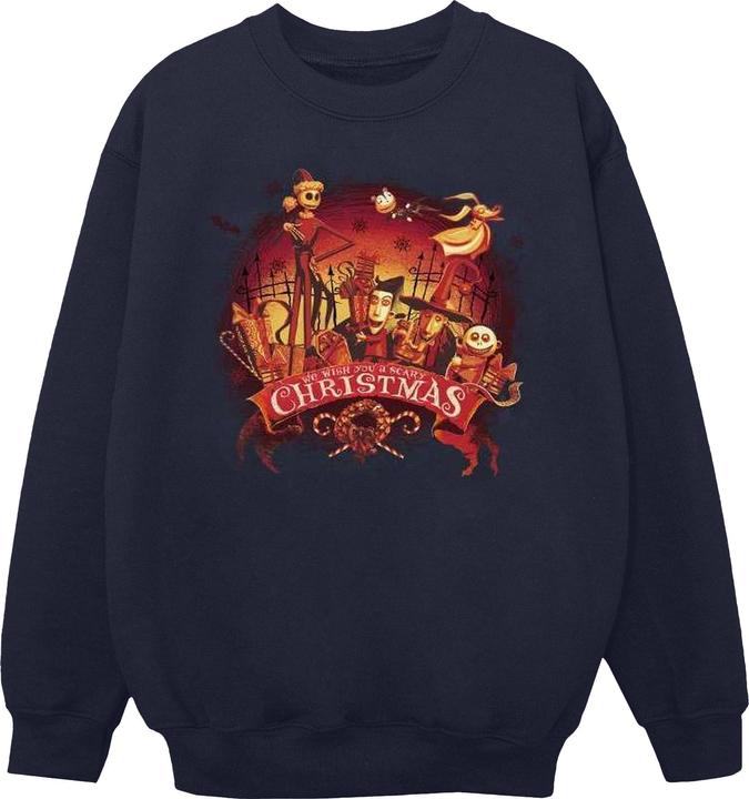 Immagine prodotto Disney The Nightmare Before Christmas Scary Christmas Felpa Uomo (L)