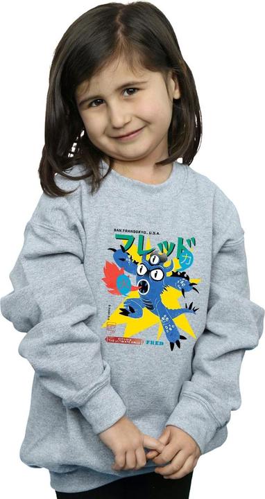 Actual product image Disney Girls Big Hero 6 Fred Ultimate Kaiju Sweatshirt (152, 158)