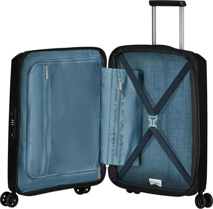 Immagine prodotto American Tourister Valigia da viaggio Aerostep 36 L, Nero (36 l, Bagaglio a mano (fino a 50 litri))