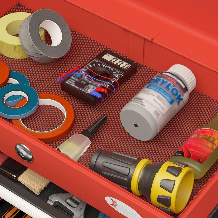 Actual product image Swisshandel24 Tool box, tool case, tool box without tools, tool box with 4 drawers, lock (1 pieces)