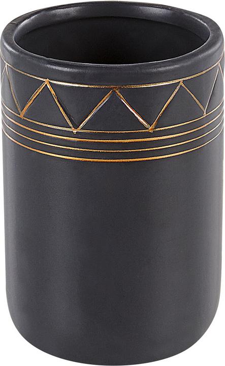 Immagine prodotto Beliani Set da bagno 5 pezzi in ceramica nero/oro LANCO