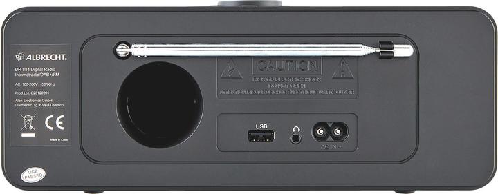 Actual product image Albrecht DR 884 (DAB+, Web radio, GPS, Bluetooth)