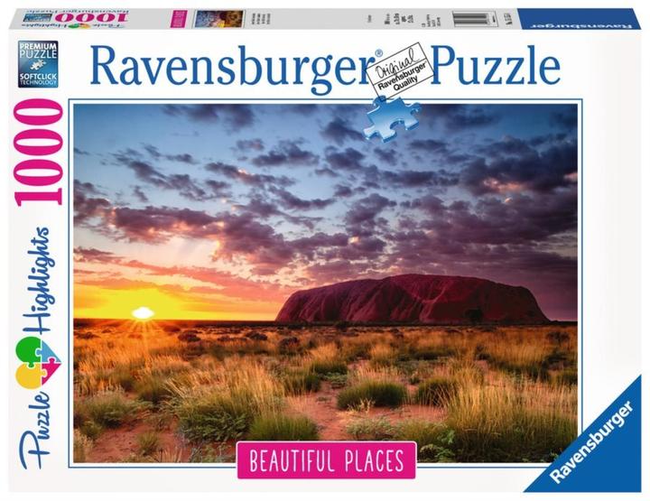Image du produit Ravensburger Puzzle 1000 p - Ayers Rock en Australie (Puzzle Highlights) (1000 pièces)
