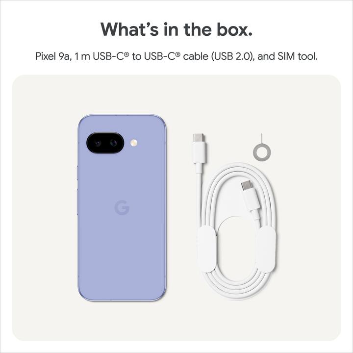 Produktbild Google Pixel 9a (128 GB, Obsidian, 6.30", SIM + eSIM, 48 Mpx, 5G)
