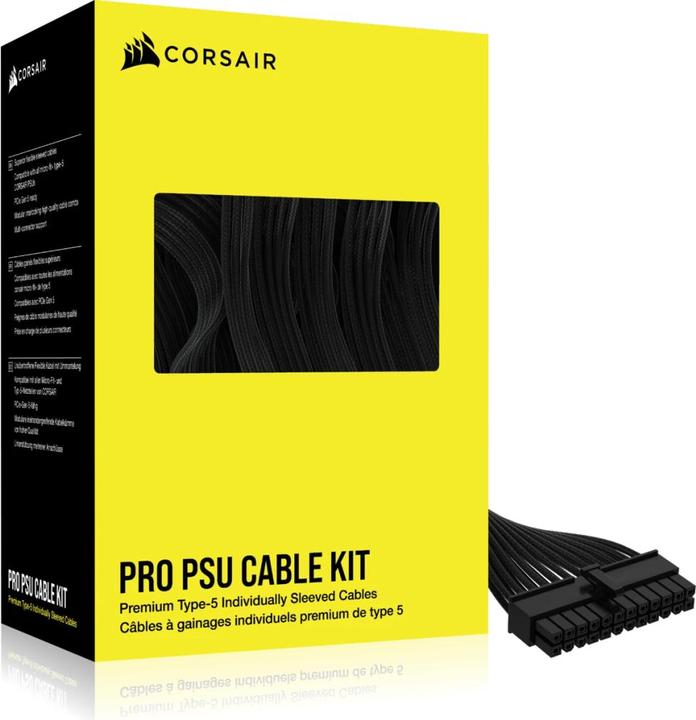 Actual product image Corsair Premium Individually Sleeved DC Cable Pro Kit Type 5 (Generation 5)