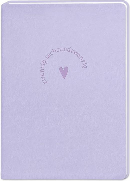 Produktbild Terminplaner Lederlook 2026 Lavender (A6, Deutsch)