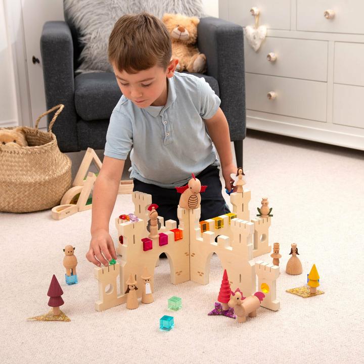 Produktbild TickiT Steckbare Holz Burg Spiel-Kulisse