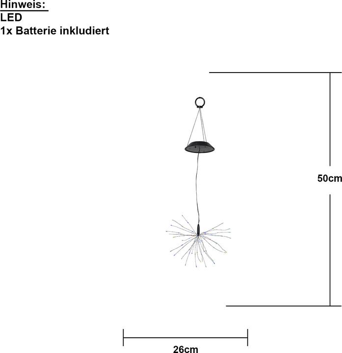 Immagine prodotto Star Trading Decorazione solare fuoco d'artificio solare (IP44)