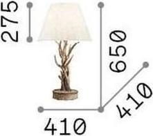 Immagine prodotto Ideal lux Lampada da tavolo CHALET E27 ⌀410mm Beige 128207 (E27)