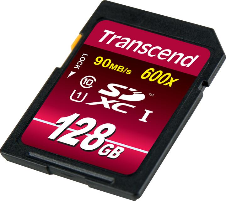 Actual product image Transcend SDXC Ultimate 600x (128 GB, SDXC, U1, UHS-I)