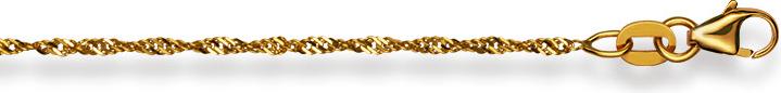 Immagine prodotto Natsumi Schmuck Collana in oro giallo 18K/750 Singapore 1,6mm 42 cm (Oro giallo 750/18 K Oro giallo, 42 cm)