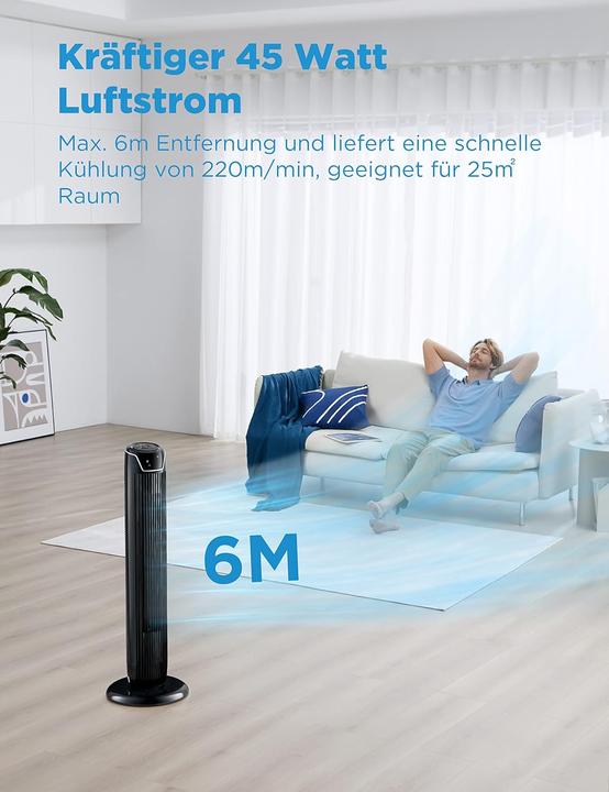Actual product image Midea FZ10-17JR tower fan (62 dB)