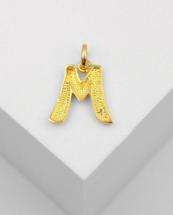 Produktbild Muau Buchstabe (750/18 K Gelbgold)