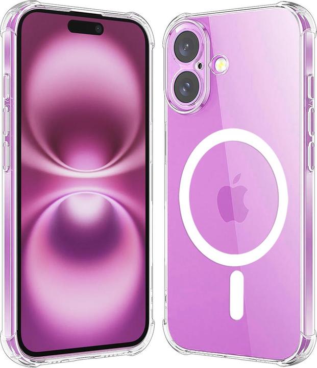 Actual product image Techsuit - Shockproof Clear Silicone MagSafe - iPhone 16 Plus - Clear (Apple iPhone 16 Plus)