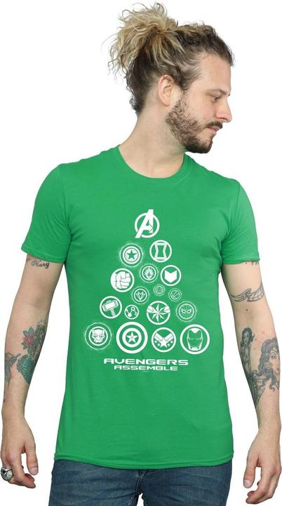 Actual product image Mens Avengers Endgame Pyramid Icons T-Shirt (XXL)