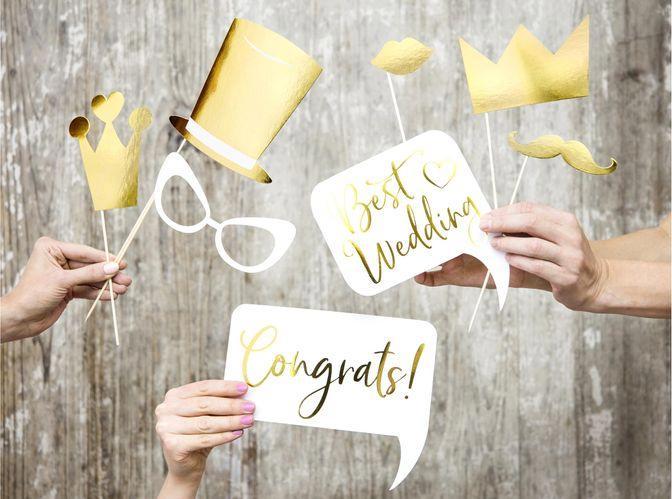 Actual product image Partydeco Photo Booth Wedding Set