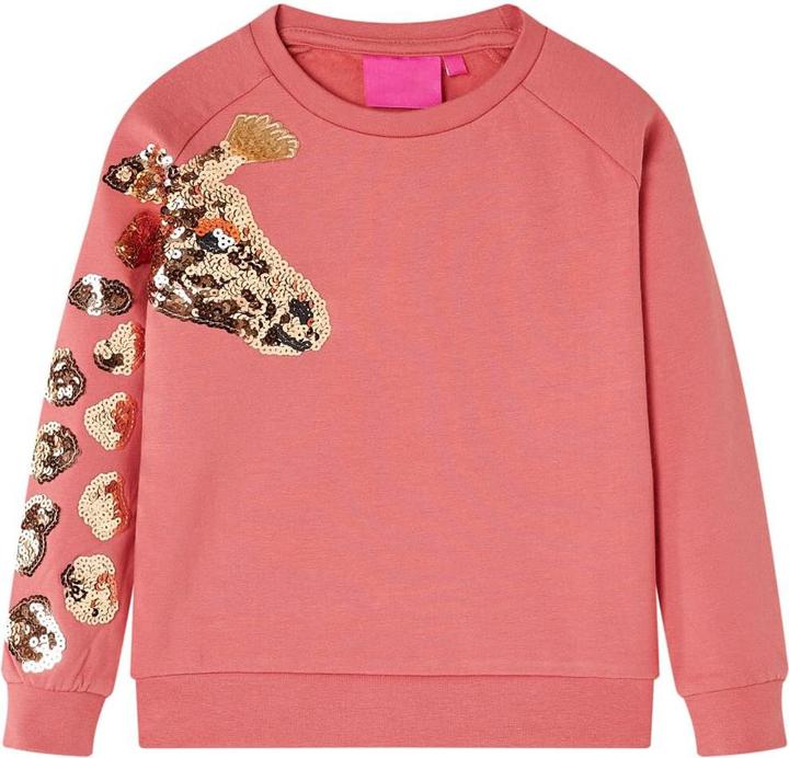 VidaXL Kinder-Sweatshirt Altrosa 116,Material: 95 % Baumwolle. 5 (116)