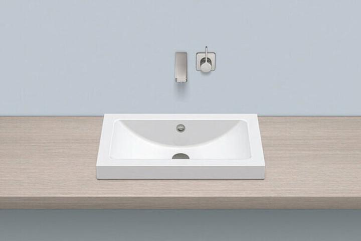 Actual product image Alape top basin AB.R585.1, rectangular W: 585mm H: 143mm D: 346mm, 3205000000, white (346 mm, 585 mm)