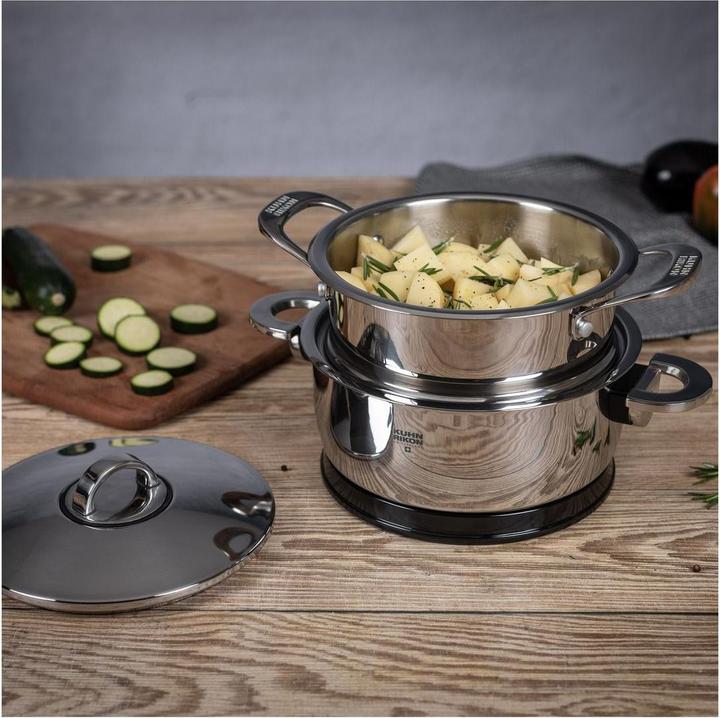 Actual product image Kuhn Rikon ALLROUND 2-tier steamer set 3.1 L • Ø 20cm (20 cm, Metal)