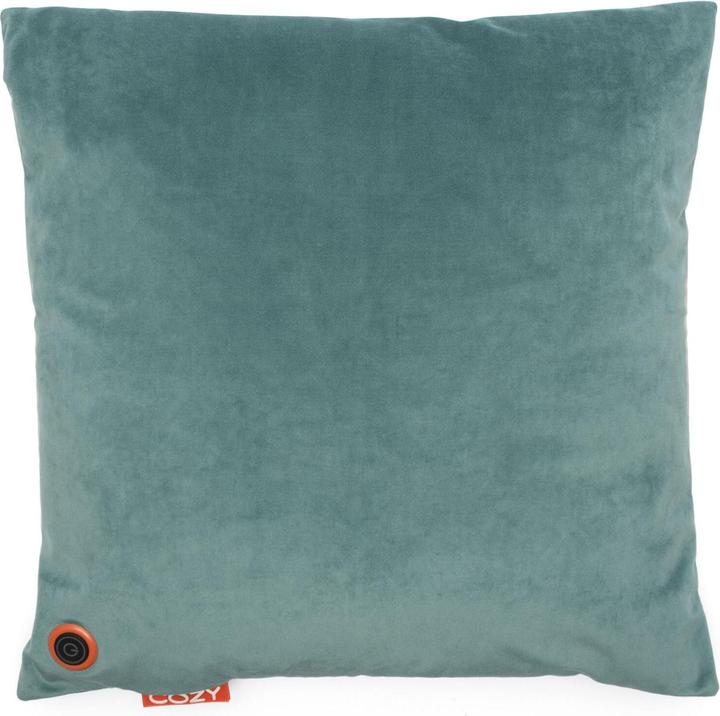 Image du produit Bodi-Tek Coussin chauffant Cozy Una Velvet Fonctionnement sur batterie, bleu-vert (45 x 45 cm)