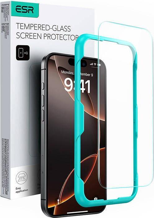 Actual product image ESR Tempered glass display protection (1 Piece, Apple iPhone 16 Pro Max)