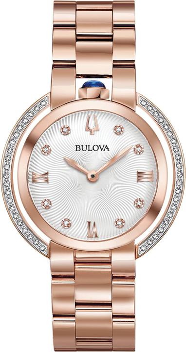 Bulova Rubaiyat 98R248 Horloge - Staal - Roskleurig - 35 mm (Analoguhr, 35 mm)