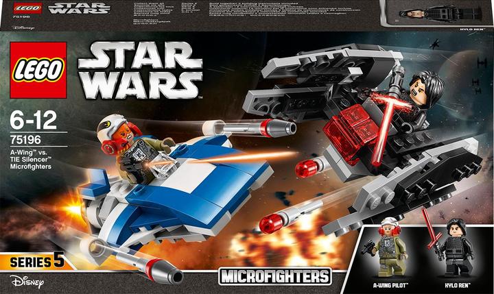 Image du produit LEGO A-Wing vs. Tie Silencer Microfighters (75196, LEGO Star Wars)