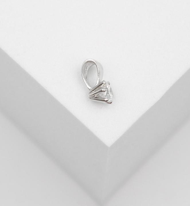 Immagine prodotto Muau Rimorchio (Oro bianco 750 diamante 0,02ct. 9x5 mm)
