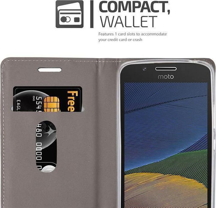 Actual product image Cadorabo Book Jeans Optics Cover (Motorola Moto G5 Plus)