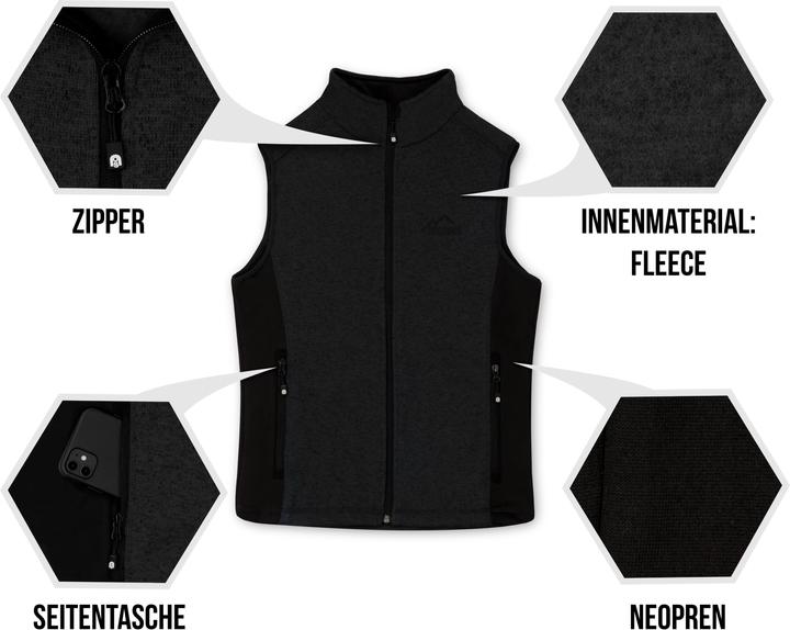 Produktbild Normani Herren Strick-Fleeceweste Shamattawa (3XL)