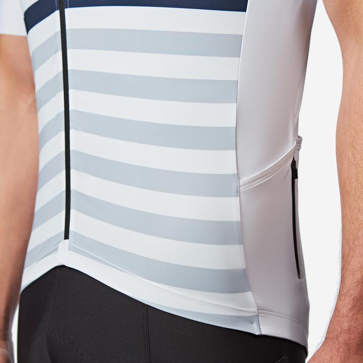 Actual product image Van rysel Rennrad Fahrradtrikot Sommer kurzarm Herren Slimfit Endurance 2 weiss/blau (M)
