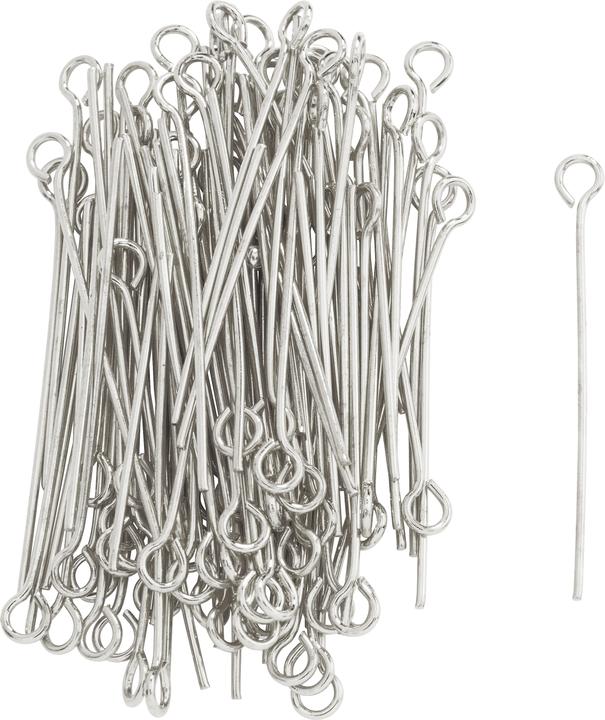 Immagine prodotto Hobby & Crafting Fun Perni di catena con un occhiello, 32 mm, 100 pezzi