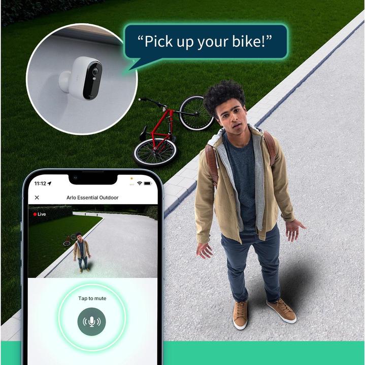 Actual product image Arlo Essential 2K Outdoor Camera (2560 x 1440 Pixels)
