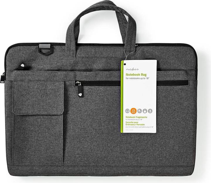 Image du produit Nedis Notebook Bag - Laptop Bag - Briefcase - Shoulder Bag - Wearing Belt - 17-18" - (18", Universel)