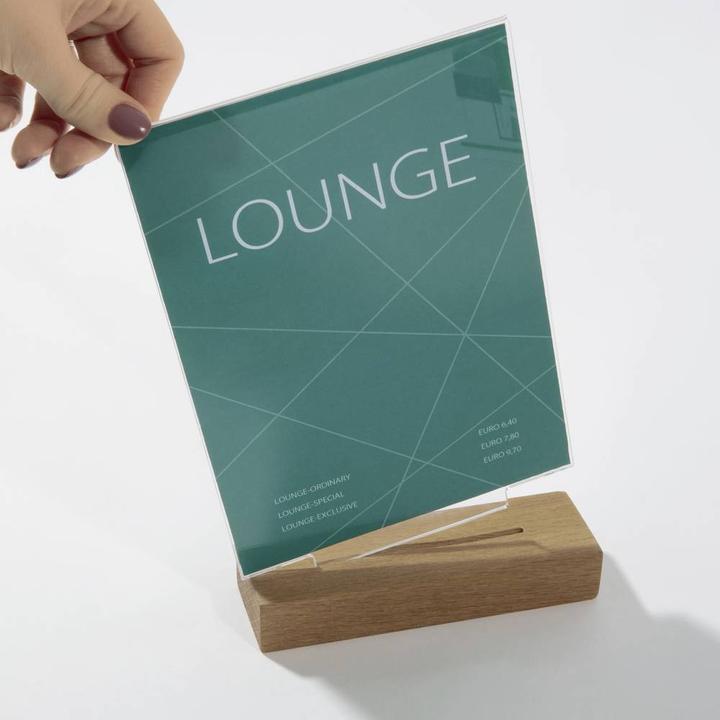 Immagine prodotto Sigel Espositori da tavolo con piede in legno (A6)
