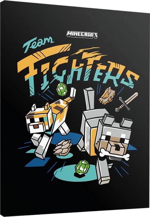 Actual product image Minecraft Team Farmers Canvas Print (80 x 60 cm)