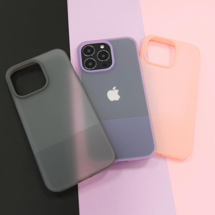 Actual product image Kingxbar Plain Series Case Cover for iPhone 13 Silicone Case Purple (Apple iPhone 13)